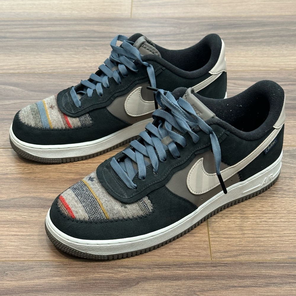 Nike x Pendleton Air Force 1 "Nike by You" 1 of 1 Pair in Gray Size Men’s 11.5